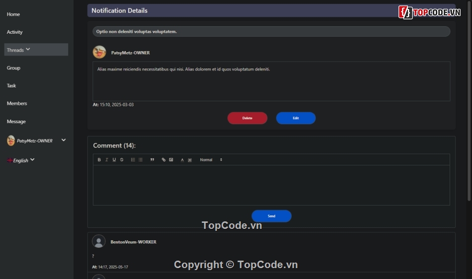 code web,web quản lý,Code web quản lý,web quản lý dự án