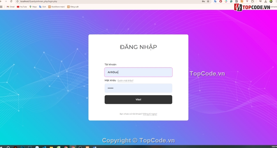 web quản lý điểm,quản lý điểm sinh viên,quản lý sinh viên,đăng ký học phần sinh viên