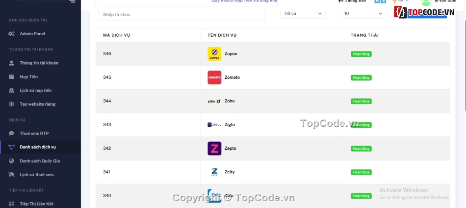 source code thuê sim,site thuê sim,thuê sim,web thuê sim