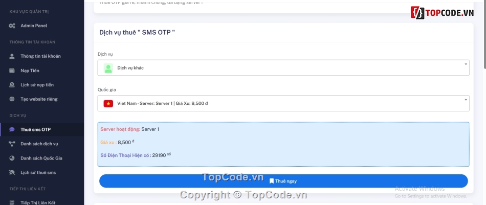 source code thuê sim,site thuê sim,thuê sim,web thuê sim