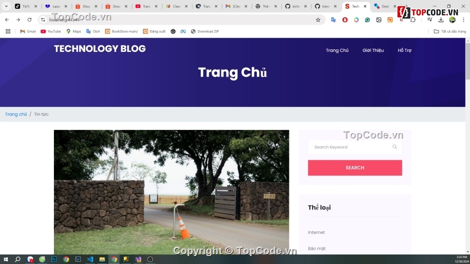 Tin tức,web công nghệ,code web blog,web blog