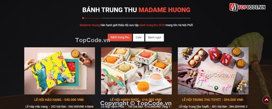 Website bán bánh trung thu,web bán bánh,Code web bán bánh trung thu