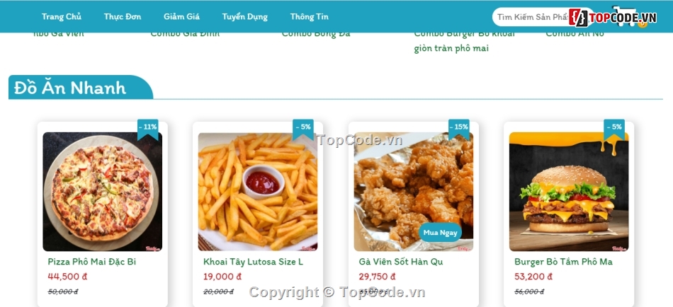 code web bán đồ ăn,website đồ ăn nhanh,full code web bán đồ ăn,Website bán đồ ăn nhanh php
