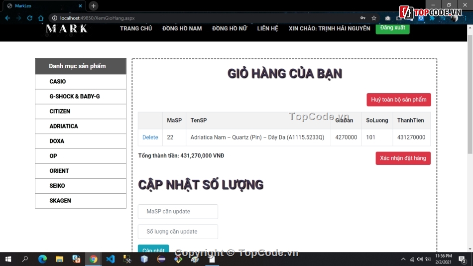 website bán đồng hồ,code web đồng hồ,web đồng hồ,website bán đồng hồ ASP.NET