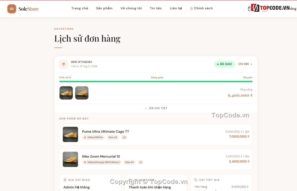 Source code Website,Website bóng đá,Full code Website bán giày,bán giày,Full code bán giày,React