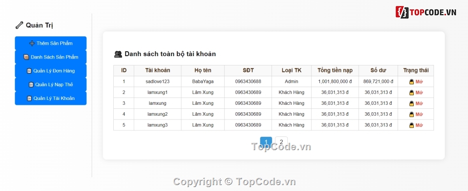 ĐỒ ÁN WEB BẰNG PHP,code de hieu           va de hiểu nhất,source code      database,sadlove123,muasourcetlbb
