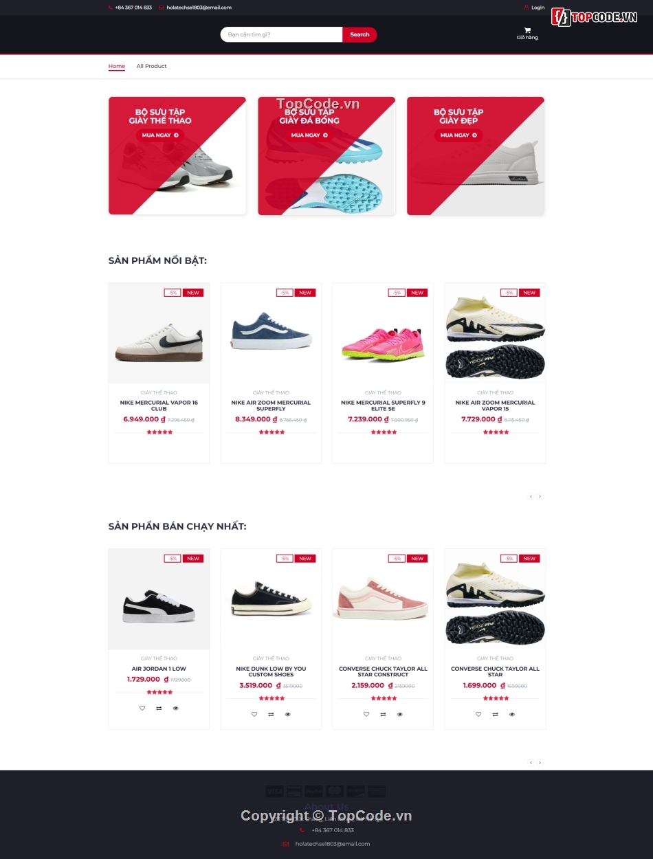 Source code Website,bán giày,Web code Java,Website bán giày,Source code Website bán giày