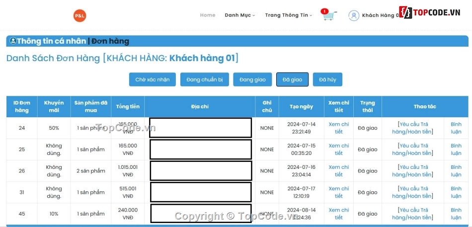 web bán hàng thời trang,code bán hàng,code website bán hàng