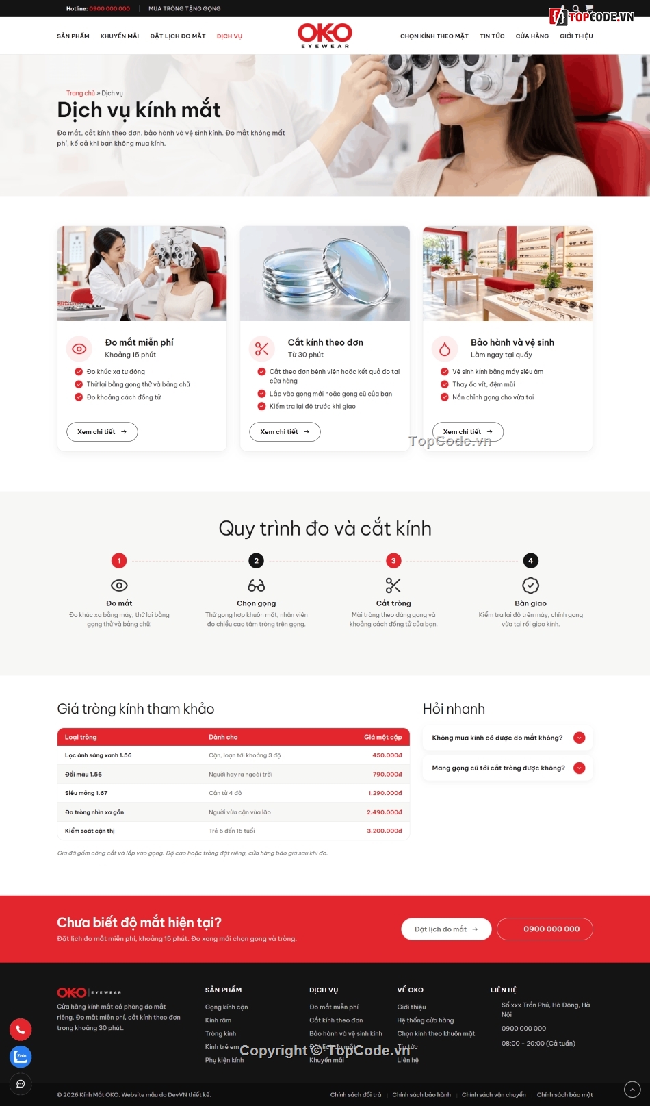 website bán mắt kính,website bán kính mắt,Template website kính mắt,website phụ kiện mắt kính,Giao diện website,website thời trang