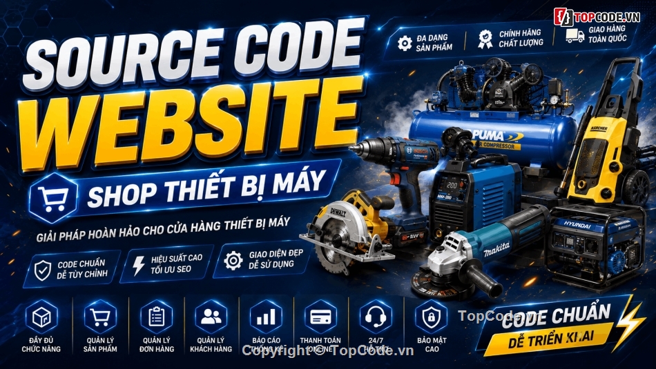 website bán máy khoan,website thiết bị máy,website thiết bị máy cơ khí,website bán máy cắt,php mysql,website quản lý bán hàng