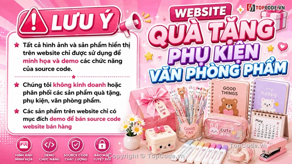 code website bán phụ kiện,web bán phụ kiện,website bán quà tặng,website văn phòng phẩm,website bán gấu bông,website php mysql