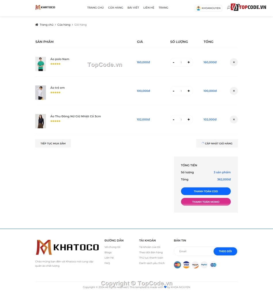 web bán quần áo,code bán áo quần,share code quần áo,Source website quần áo,đồ án quần áo,php mysql