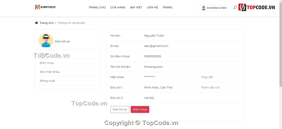web bán quần áo,code bán áo quần,share code quần áo,Source website quần áo,đồ án quần áo,php mysql