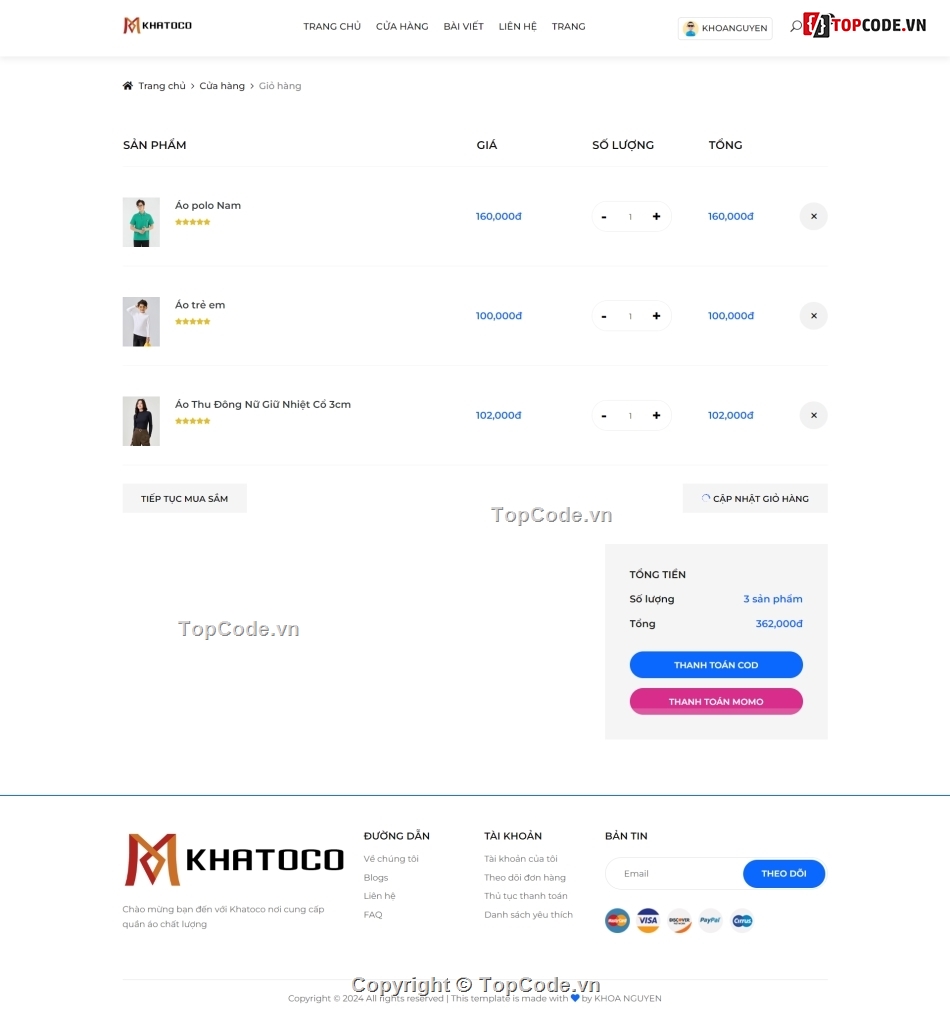 web bán quần áo,code bán áo quần,share code quần áo,Source website quần áo,đồ án quần áo,php mysql