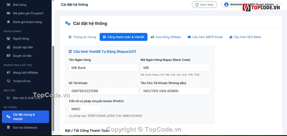 source code bán hàng,shop mmo php,website bán sản phẩm số,auto giao hàng php,bán key license tự động