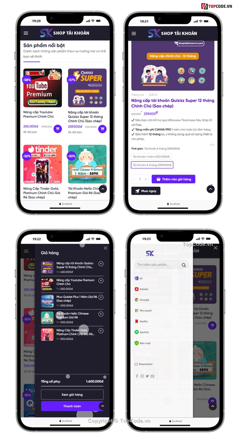 website dịch vụ MMO,dịch vụ tài khoản,sản phẩm số,code web tài khoản game,website bán game,Website bán tài khoản