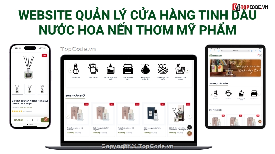 website bán nước hoa,website mỹ phẩm,web bán mỹ phẩm,website bán tinh dầu,website nến thơm,php mysql