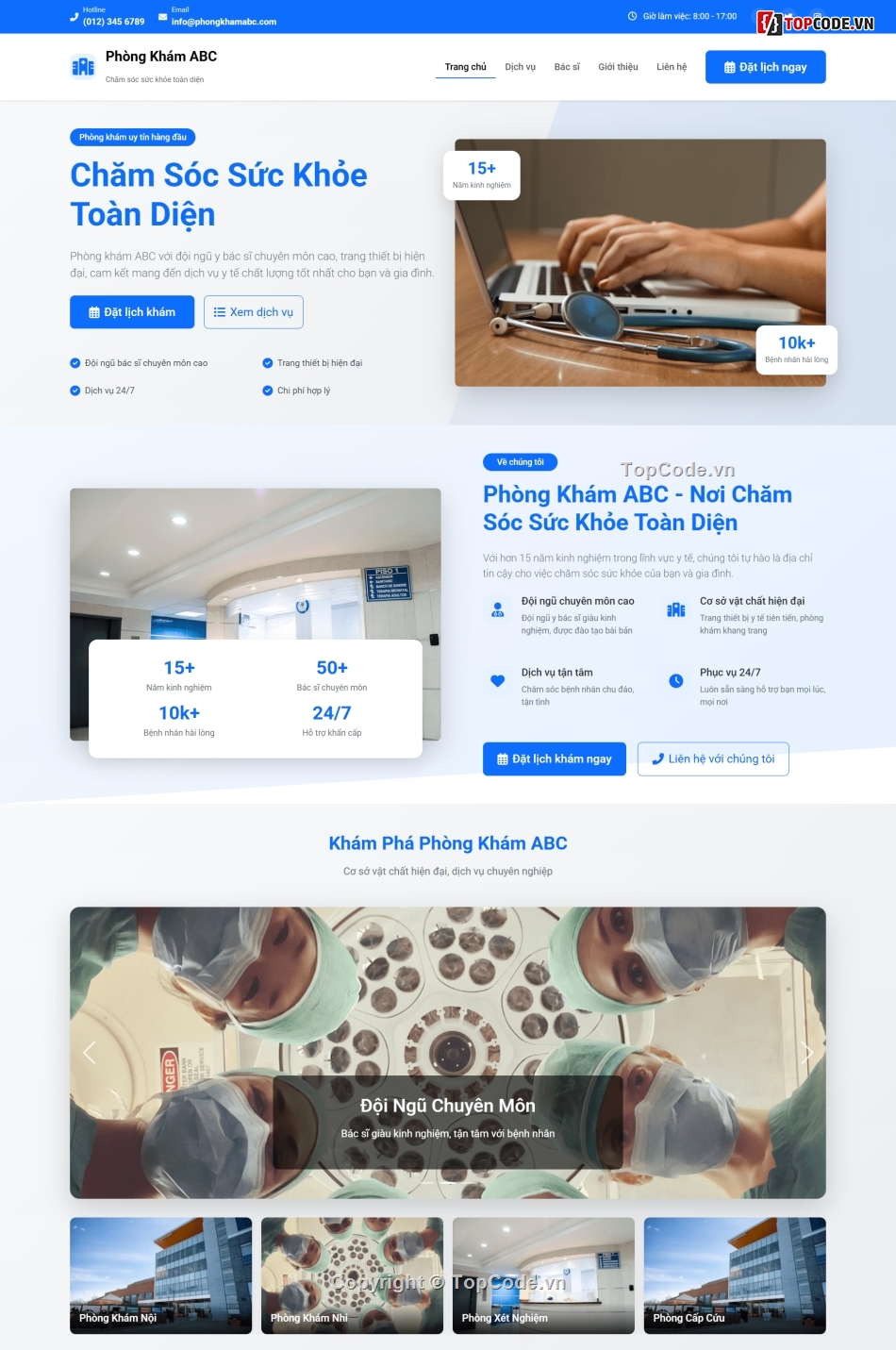 website bệnh viện,website khám bệnh,website phòng khám,đặt lịch khám bệnh,quản lý phòng khám,quản lý bệnh viện