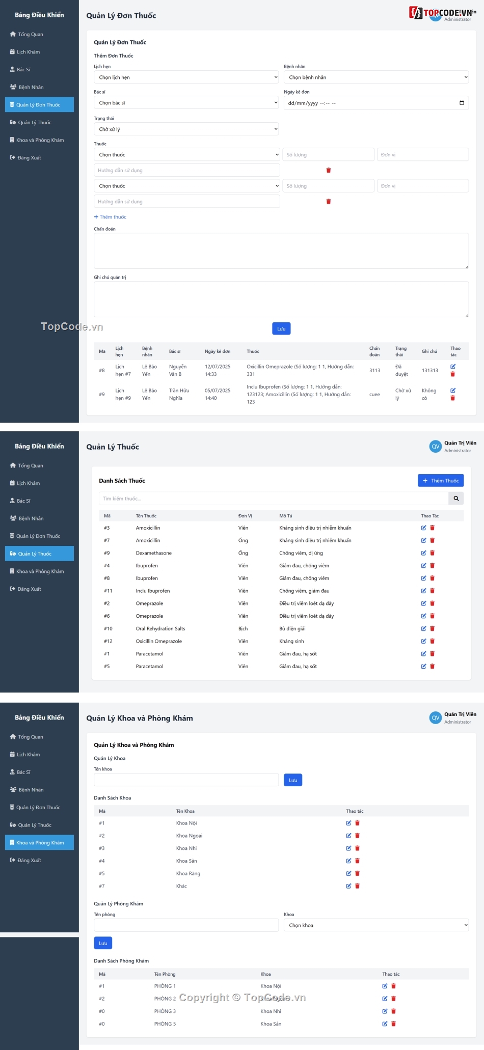 website bệnh viện,website khám bệnh,website phòng khám,đặt lịch khám bệnh,quản lý phòng khám,quản lý bệnh viện