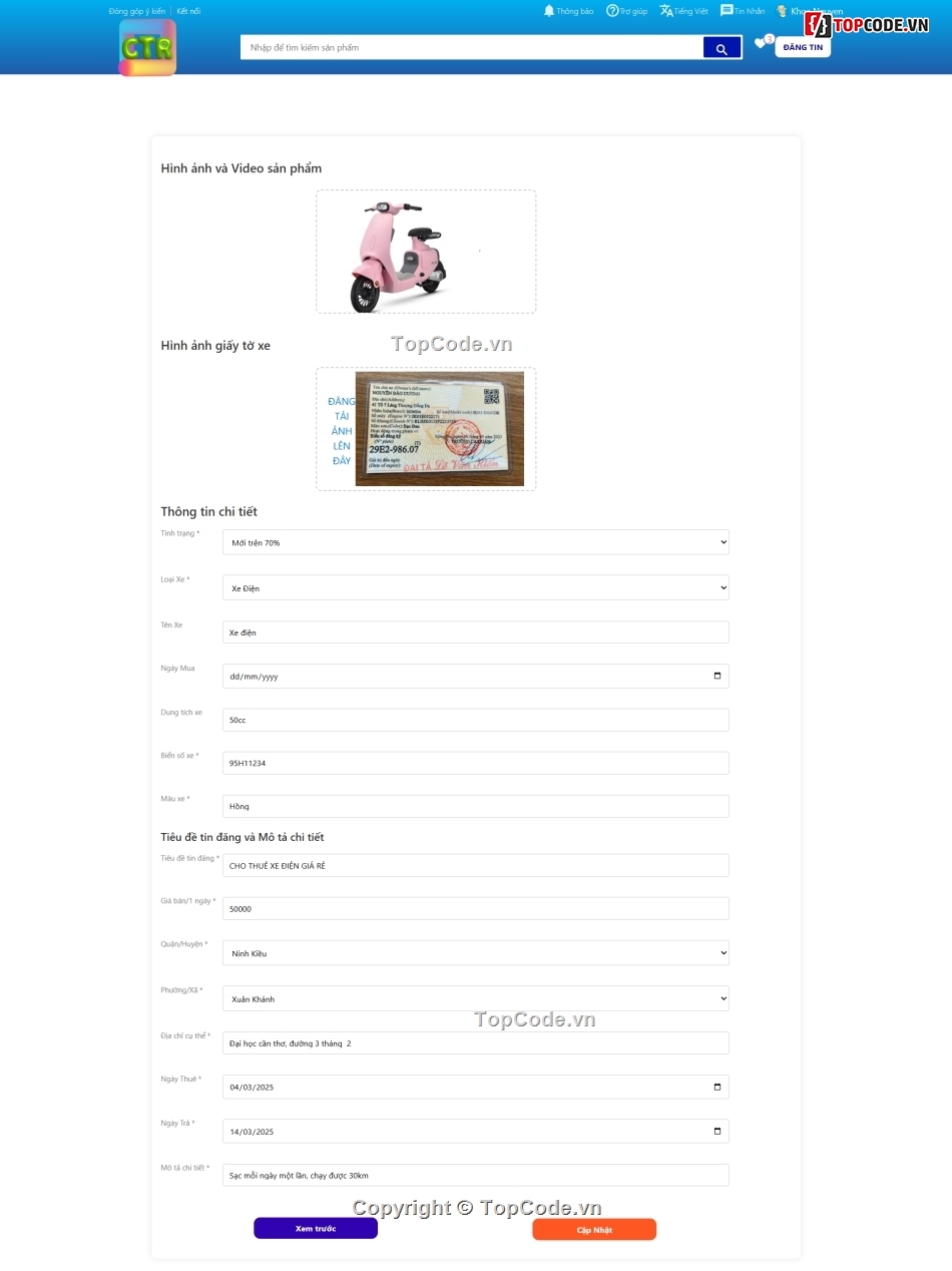website cho thuê xe,thuê xe,đồ án thuê xe,code web thuê xe,web thuê xe,code php mysql