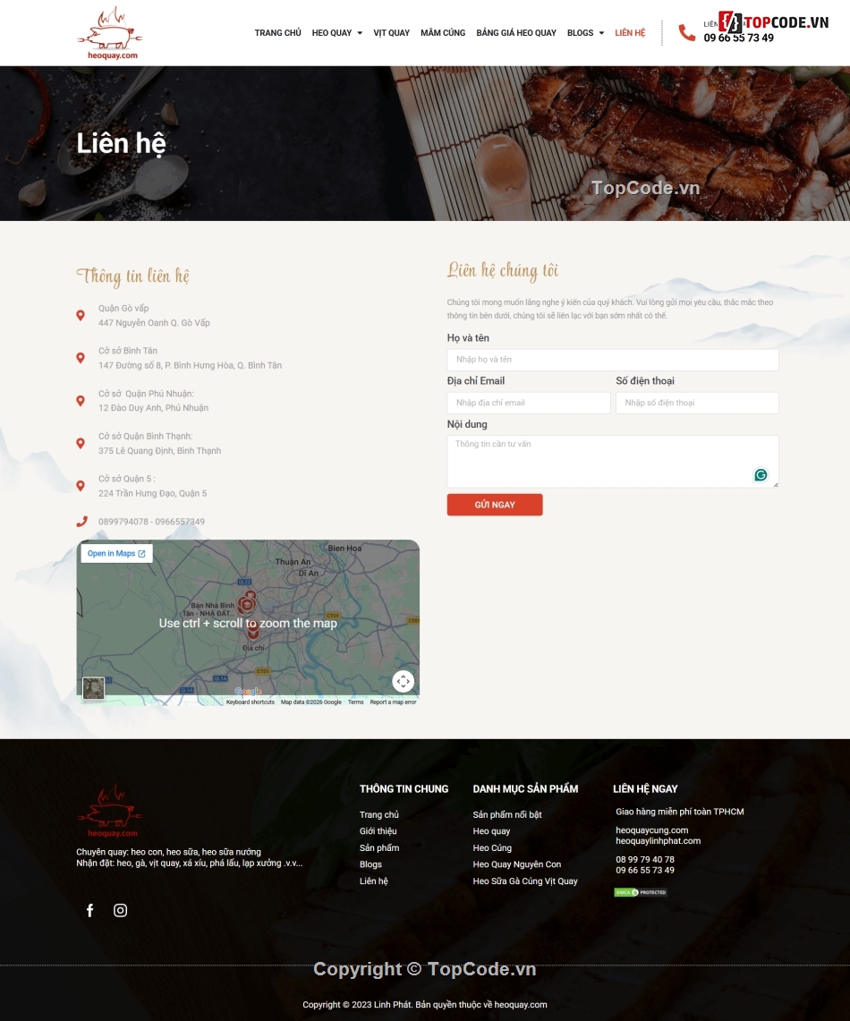 Web bán heo quay,website cửa hàng bán heo quay,website heo quay,Share code Web bán heo quay,Share website bán hàng,code website bán hàng