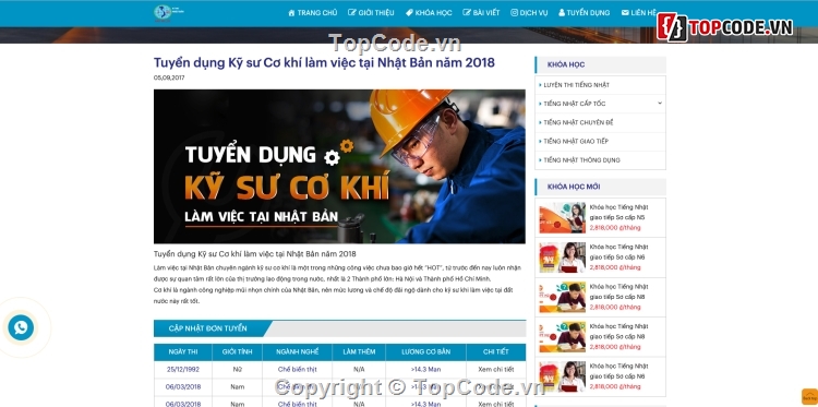 web giới thiệu công ty,web công ty,bán khoá học,Web giáo dục,code website giới thiệu công ty