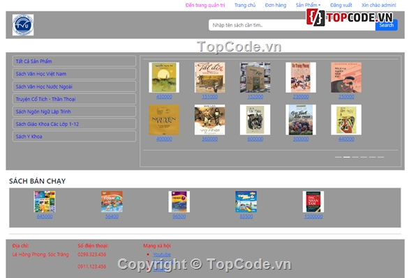 website quản lý bán sách,Source Code Website Bán sách,website cửa hàng bán sách,web quản lý sách kèm báo cáo,code quản lý bán sách,website cửa hàng sách