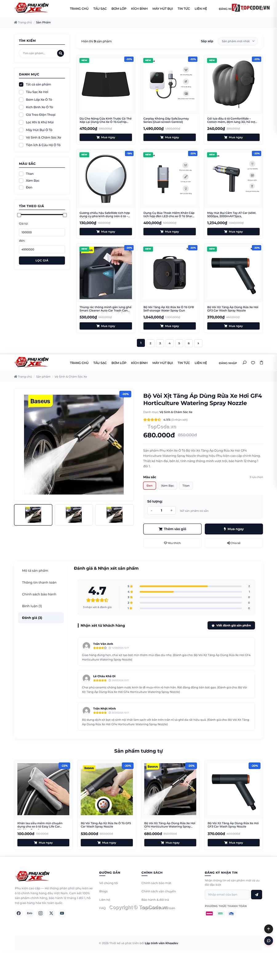 code website phụ kiện,code website phụ tùng,website bán phụ kiện xe,Source code bán phụ kiện xe,Share code bán phụ kiện xe,php mysql