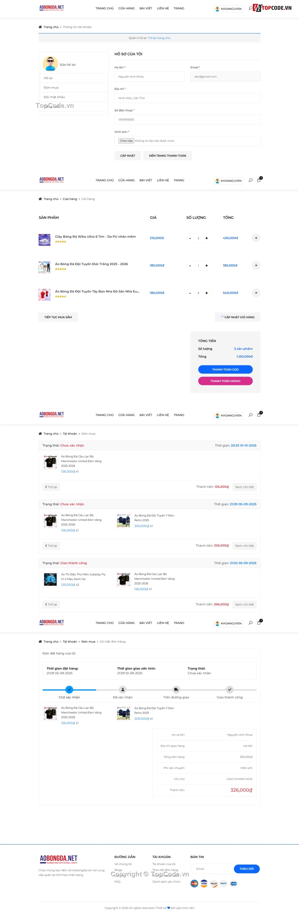 web quần áo,website bán quần áo,php mysql,web quần áo bóng đá,code web php,đồ án quần áo