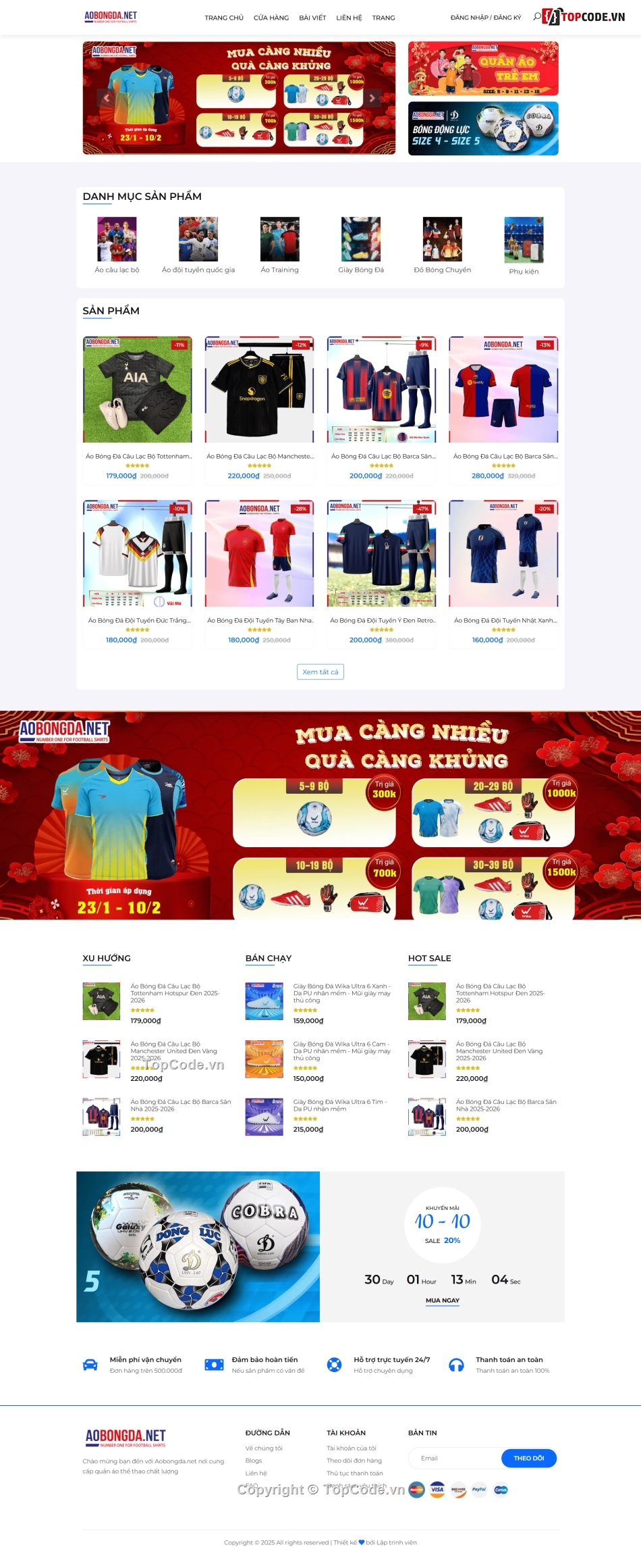 web quần áo,website bán quần áo,php mysql,web quần áo bóng đá,code web php,đồ án quần áo