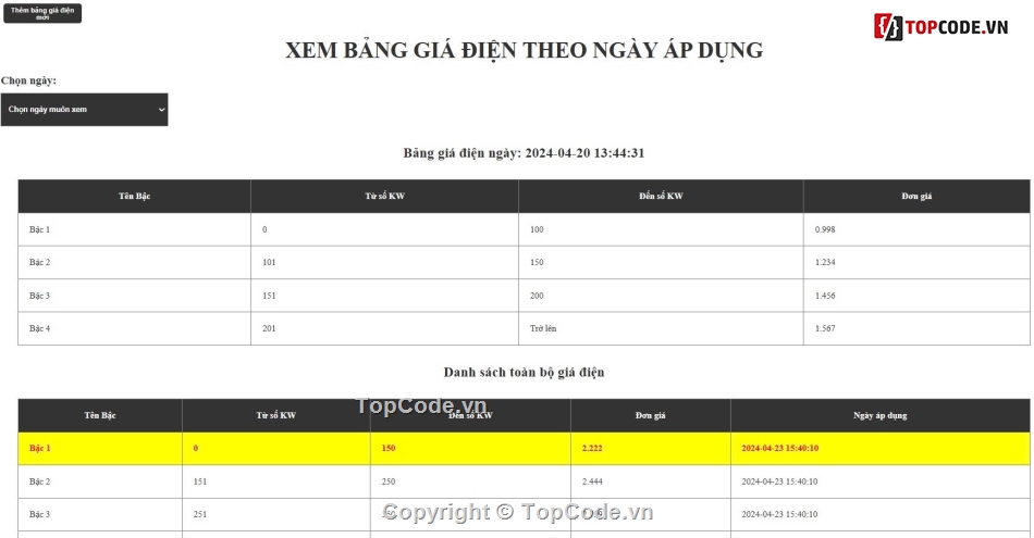 quản lý hóa đơn,hóa đơn tiền điện,web quản lý,code web quản lý hóa đơn,quản lý hóa đơn tiền điện