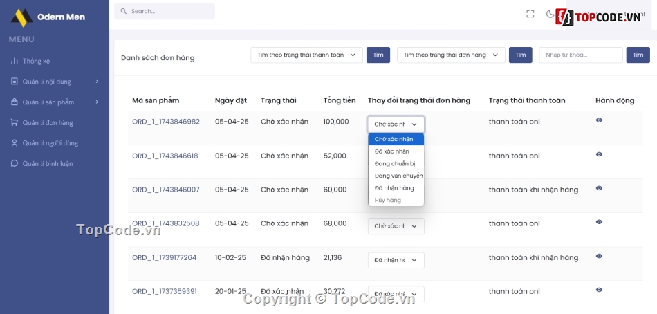 web bán quần áo,code bán áo quần,laravel,reactjs,shop quần áo,share code quần áo