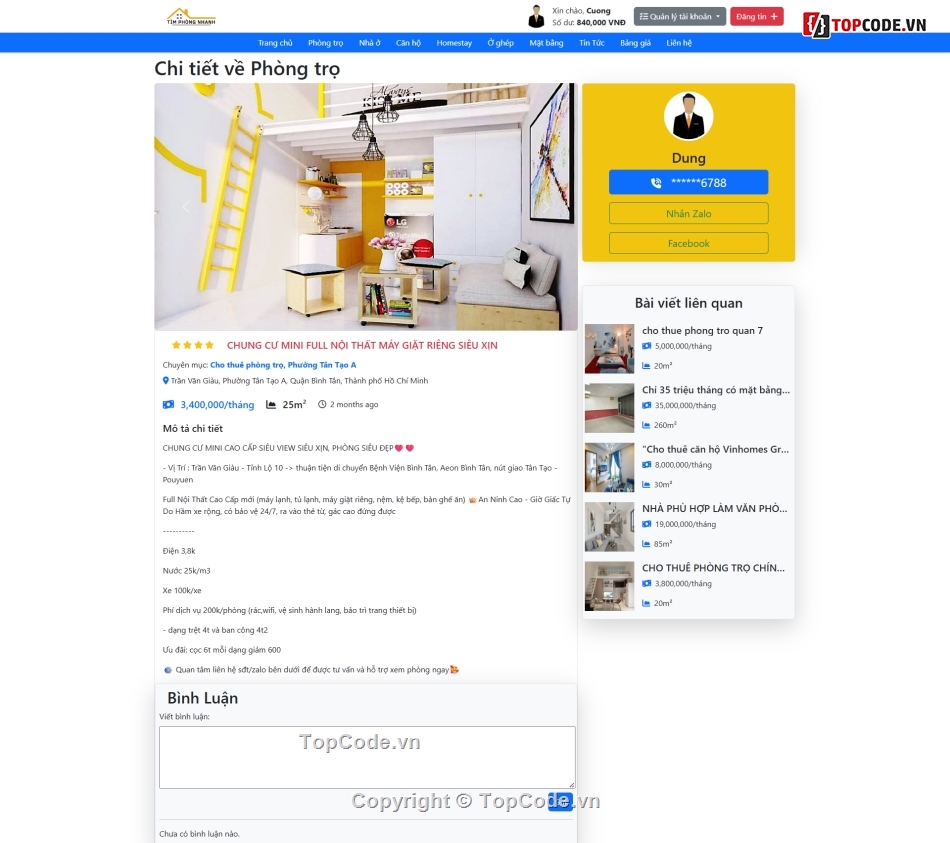 code quản lý nhà trọ,đồ án nhà trọ,code web nhà trọ,code web php,code laravel,dự án nhà trọ