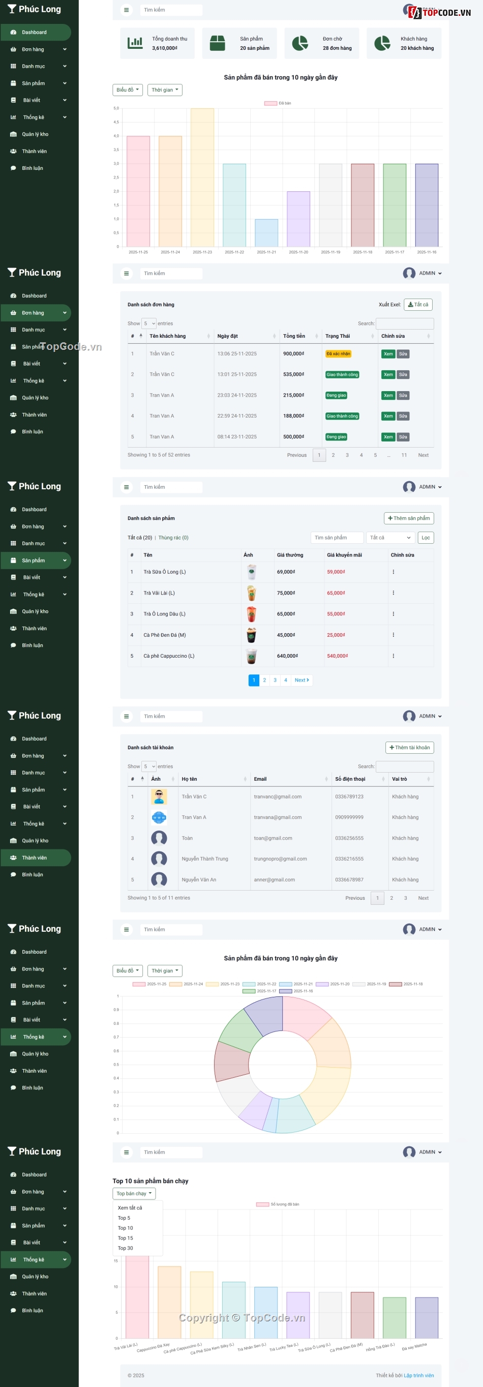 web bán nước,website trà sữa,website bán cafe,website cà phê,web trà sữa,đồ án web trà sữa