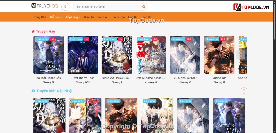Source Code Truyện,Website Truyện Tranh,wordpress,Website Truyện Style,truyentranh,share website truyen tranh