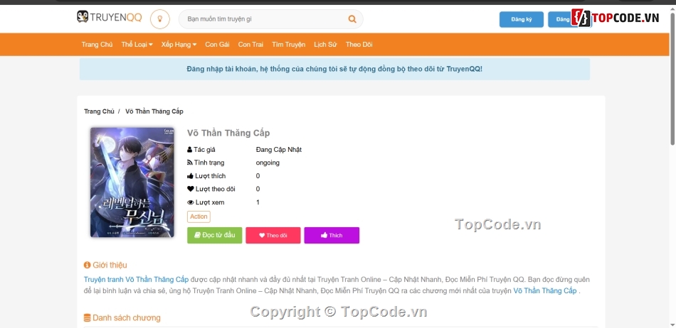 Source Code Truyện,Website Truyện Tranh,wordpress,Website Truyện Style,truyentranh,share website truyen tranh