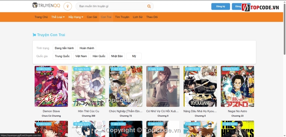 Source Code Truyện,Website Truyện Tranh,wordpress,Website Truyện Style,truyentranh,share website truyen tranh