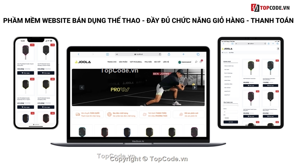 web dụng cụ thể thao,website bán vợt pickleball,web bán vợt pickleball,web bán vợt tenis,website dụng cụ thể thao,website quần áo thể thao