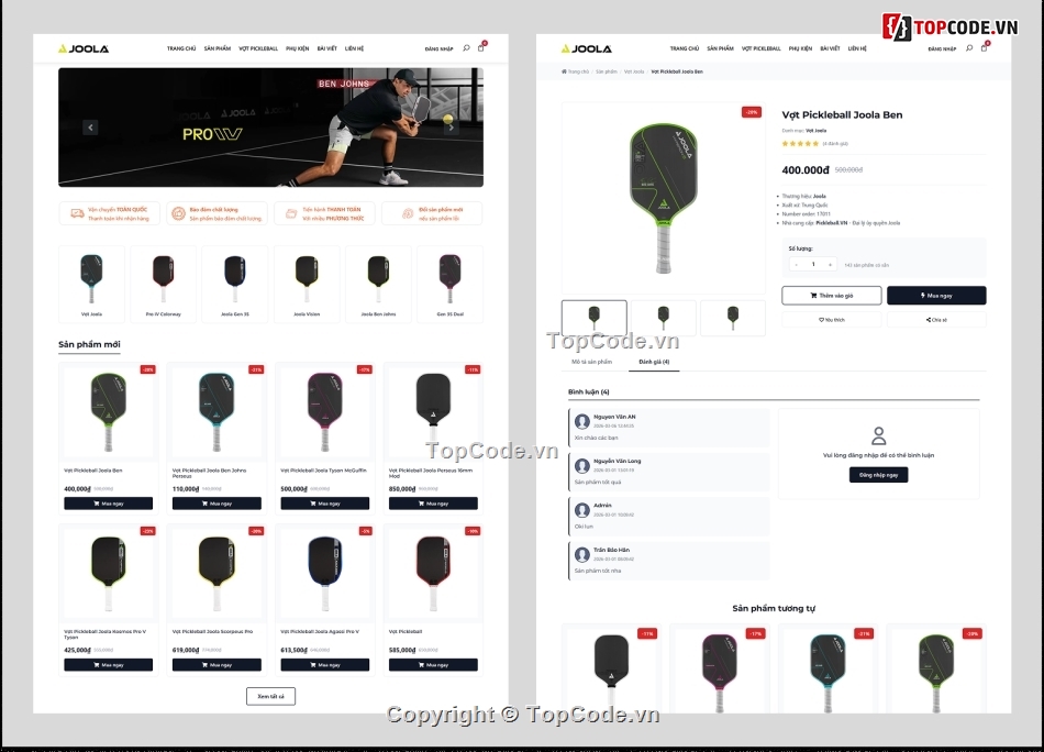 web dụng cụ thể thao,website bán vợt pickleball,web bán vợt pickleball,web bán vợt tenis,website dụng cụ thể thao,website quần áo thể thao