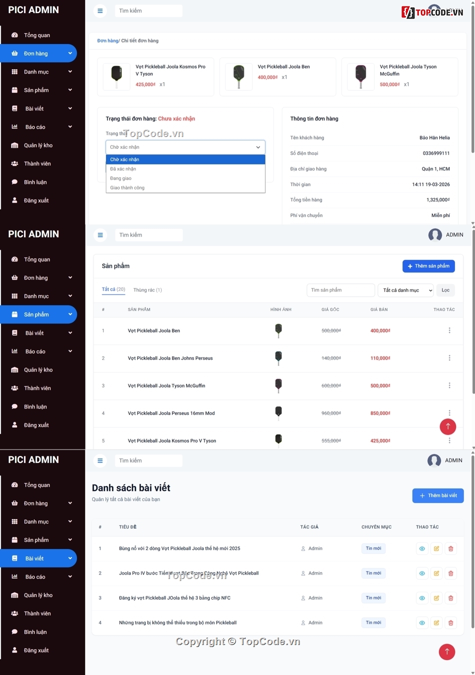 web dụng cụ thể thao,website bán vợt pickleball,web bán vợt pickleball,web bán vợt tenis,website dụng cụ thể thao,website quần áo thể thao