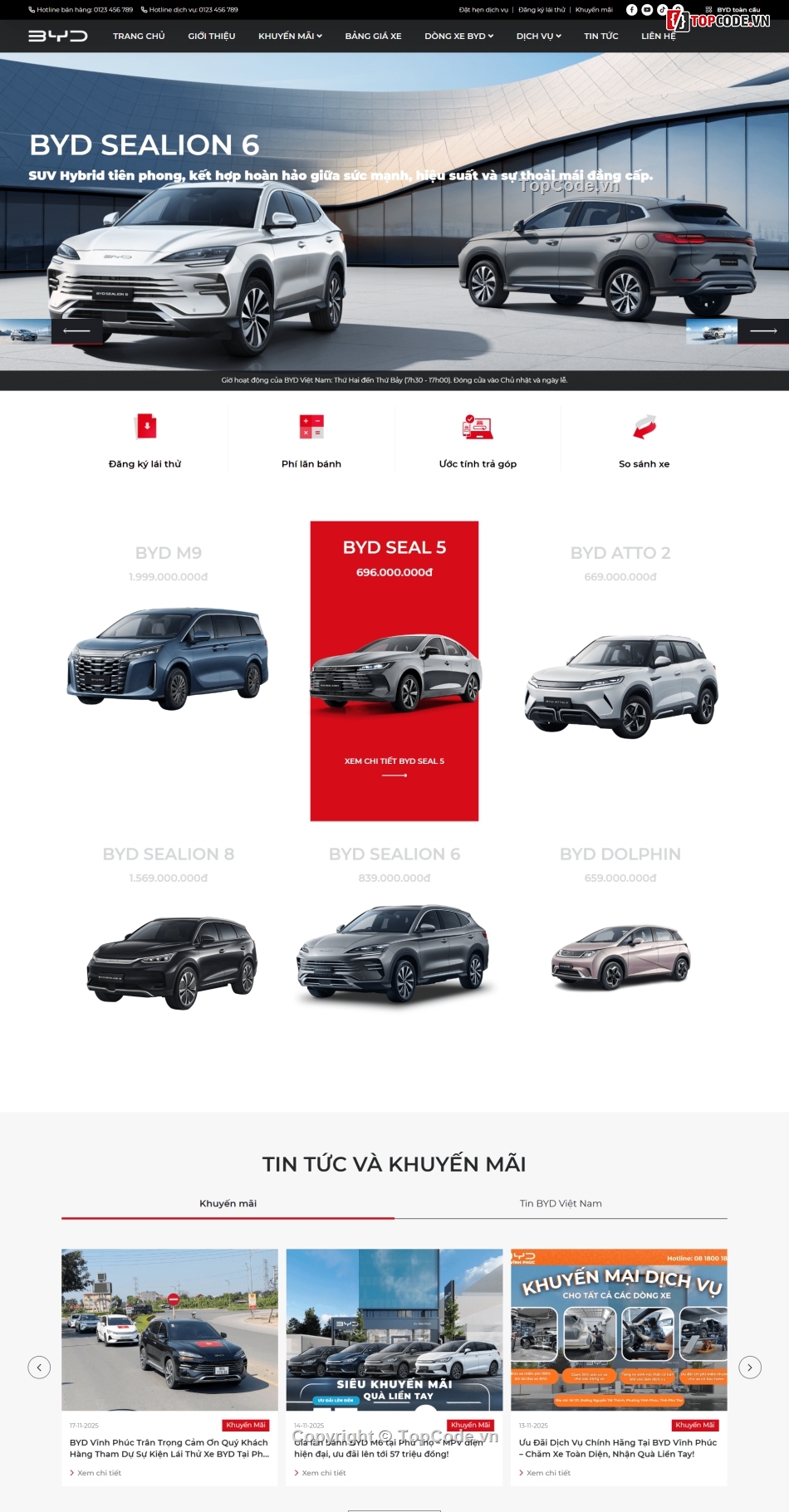 website ô tô,web ô tô,website giới thiệu ô tô,code website ô tô,share code website ô tô