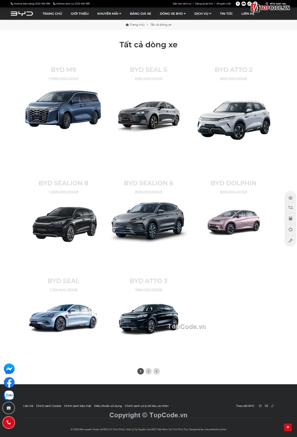 website ô tô,web ô tô,website giới thiệu ô tô,code website ô tô,share code website ô tô