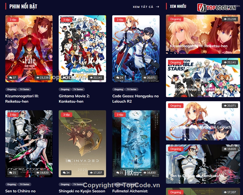 Source Code Xem Phim,Source PHP,Website Phim Anime