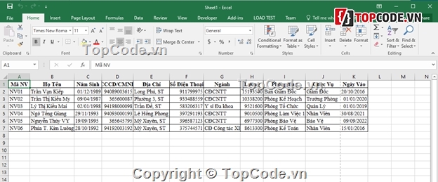 Code quản lý,quản lý nhân sự,phần mềm quản lý nhân sự,winform quản lý nhân sự,quản lý cá nhân