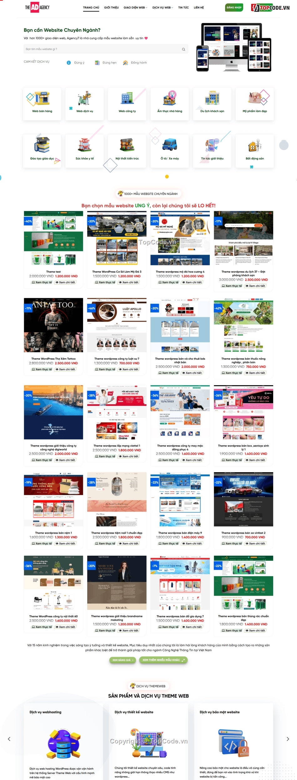 Theme wordpress website dịch vụ thiết kế website,website Dịch vụ tên miền hosting,website dịch vụ thiết kế web,website bán theme,website bán sản phẩm số,website plugin wordpress