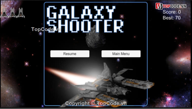 Space-Shooter-Pro,full code + báo cáo,báo cáo + slide,code de hieu va de hiểu nhất,full báo cáo