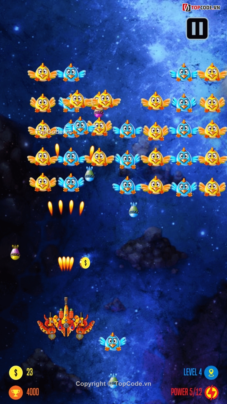 space shooter,alien spaceship,game Link chicken,Strike Galaxy Attack,Chicken Invaders