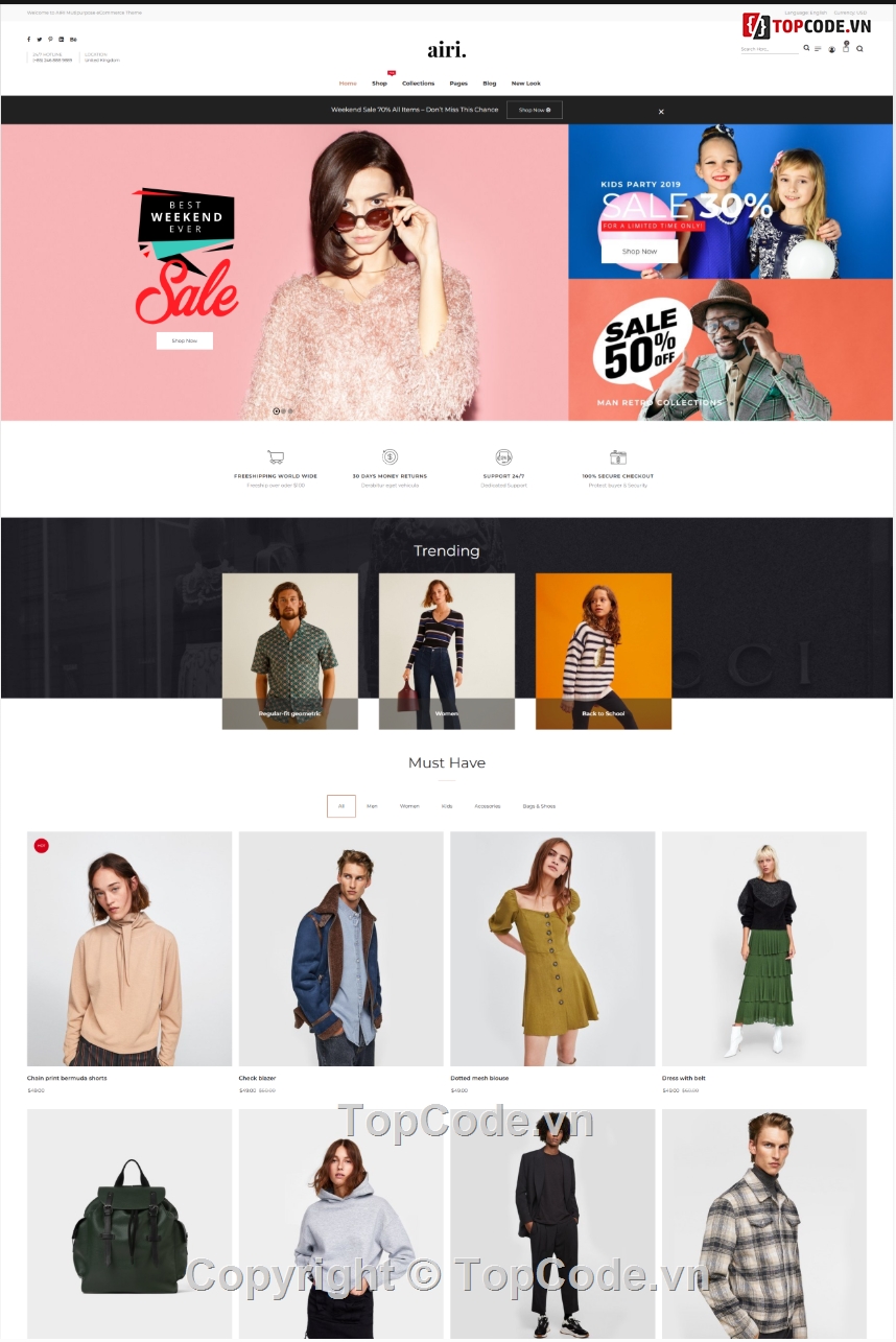 Template,Thời trang,Template Thời trang