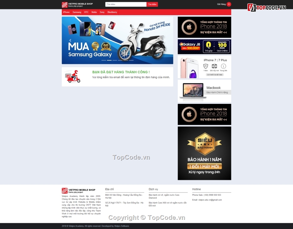 Template Website bán điện thoại,giao diện Template Website bán điện thoại,Website bán điện thoại HTML,Mẫu Template Website bán điện thoại