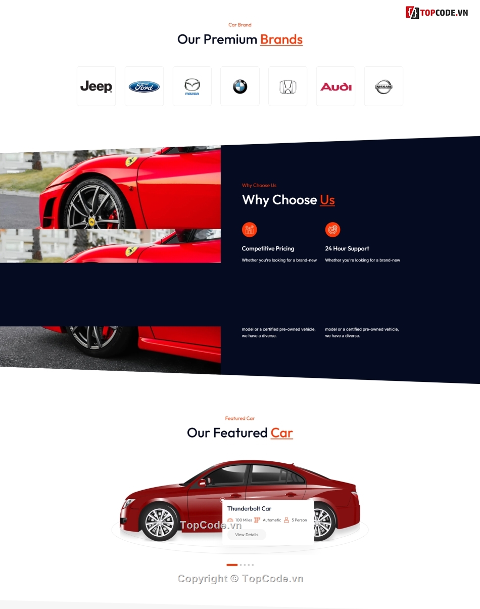 Template Web,Responsive Template,Website Template,Template Website Bán Ô Tô,Website Bán Ô Tô